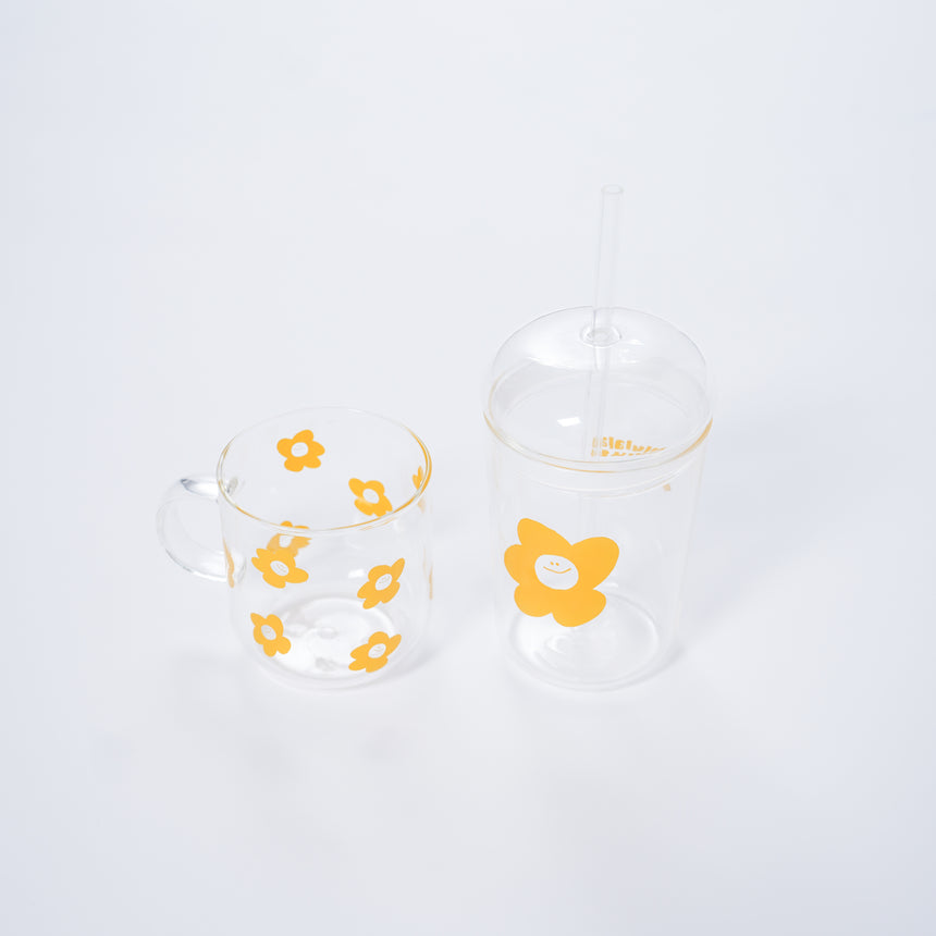 ✿ saturn glass mug ✿