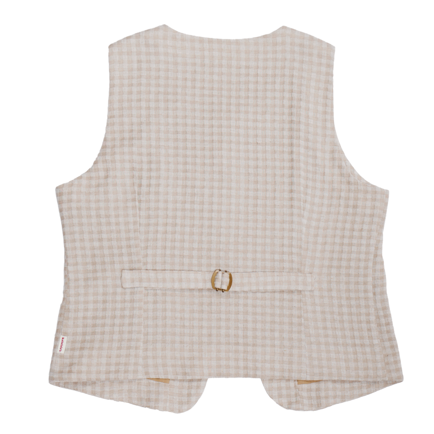 ✿ ginkgo worker button front vest ✿