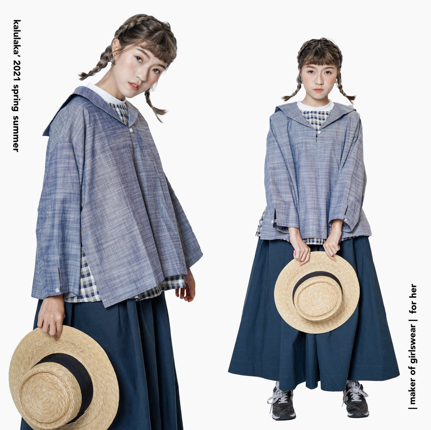 ✿ balsam sailor collar top ✿